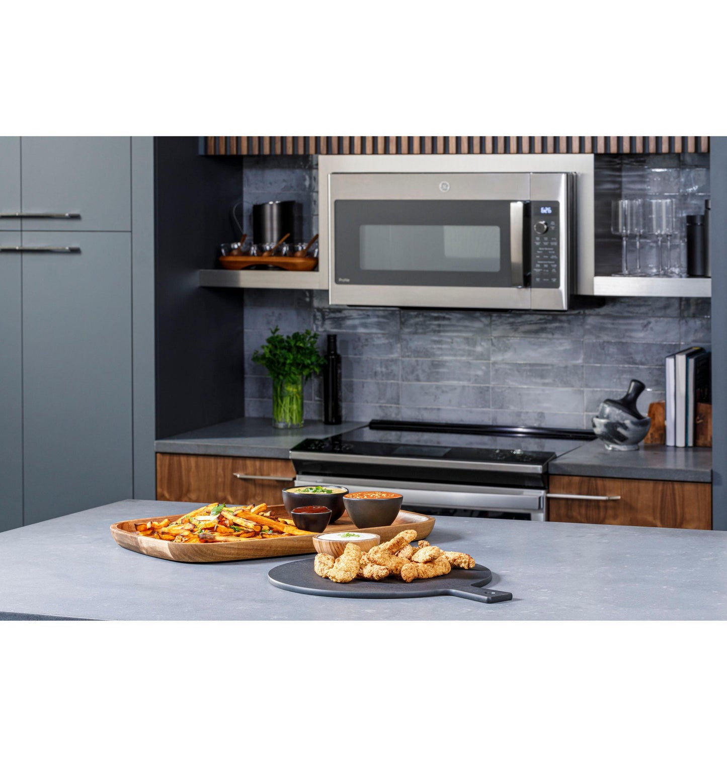 Ge Appliances PVM9179RYSS Ge Profile&#8482; 1.7 Cu. Ft. Convection Over-The-Range Microwave Oven