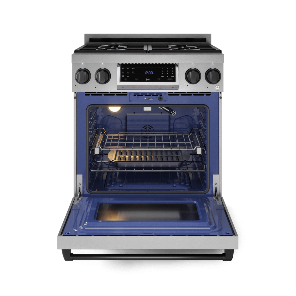 Thor Kitchen RSG30LPBLK 30 Inch Professional Lp Range With Tilt Panel Touch Control In Stainless Steel/Black Gordon Ramsay Series - Rsg30Lp-Blk