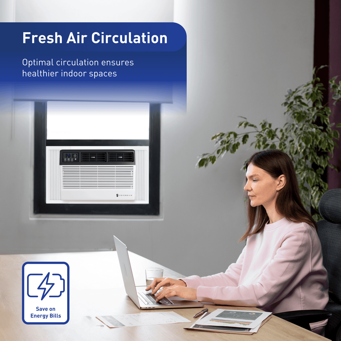 Friedrich CCF06B10C Friedrich Chill Premier 6,000 Btu 115V Smart Window Air Conditioner - Cool Only