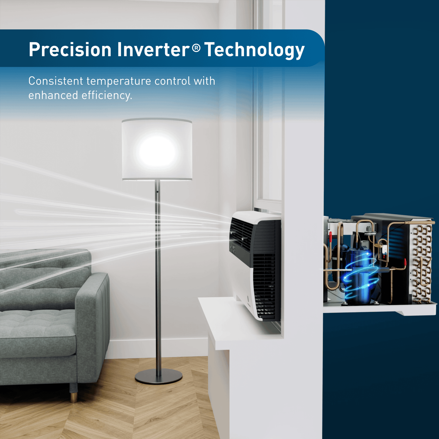Friedrich KCVM18B30A Friedrich K Hl Inverter 18,000 Btu 230V Smart Window/Wall Air Conditioner - Cool Only
