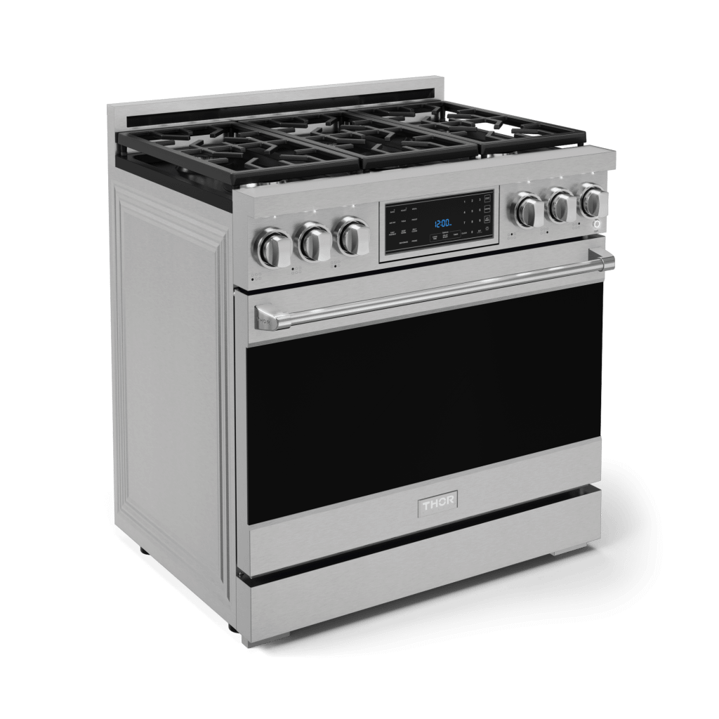 Thor Kitchen RSG36LP 36 Inch Professional Lp Range With Tilt Panel Touch Control In Stainless Steel Gordon Ramsay Series - Rsg36Lp