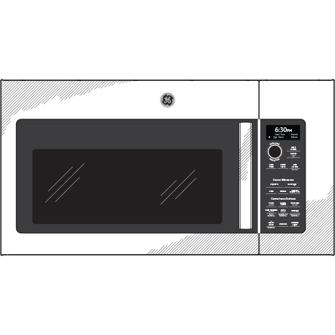 Ge Appliances PVM9215RYSS Ge Profile&#8482; 2.1 Cu. Ft. Over-The-Range Sensor Microwave Oven