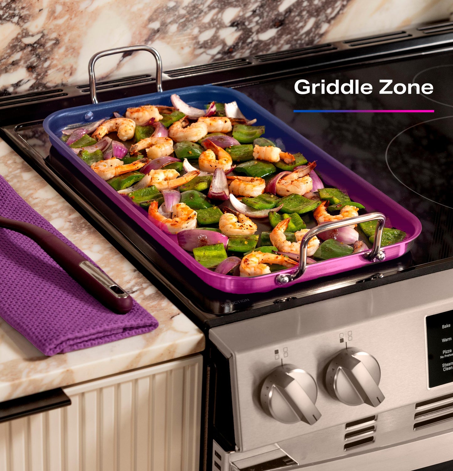 Ge Appliances PHS700AYFS Ge Profile&#8482; Energy Star® 30" Smart Slide-In Induction And Convection Range With No Preheat Air Fry And Easywash&#8482; Oven Tray