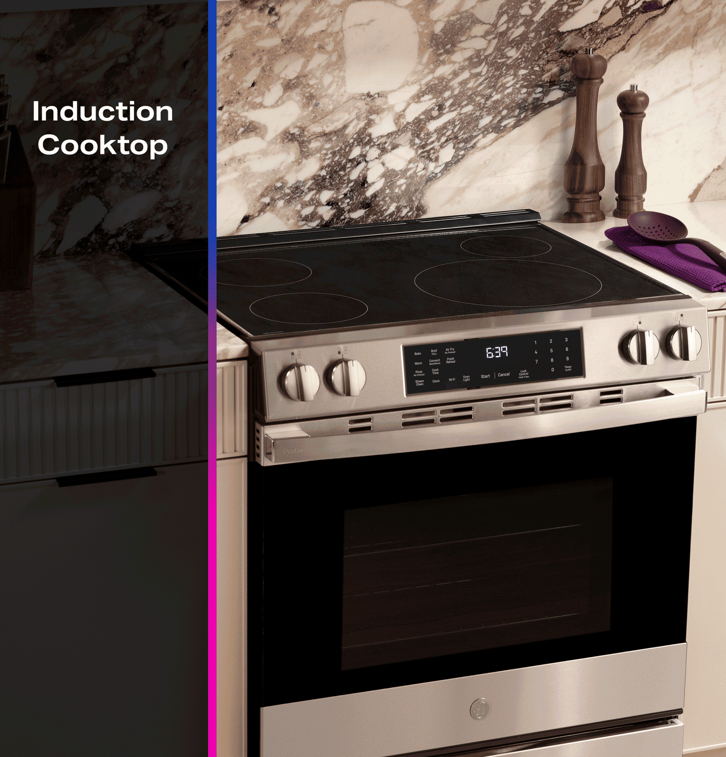 Ge Appliances PHS700AYFS Ge Profile&#8482; Energy Star® 30" Smart Slide-In Induction And Convection Range With No Preheat Air Fry And Easywash&#8482; Oven Tray