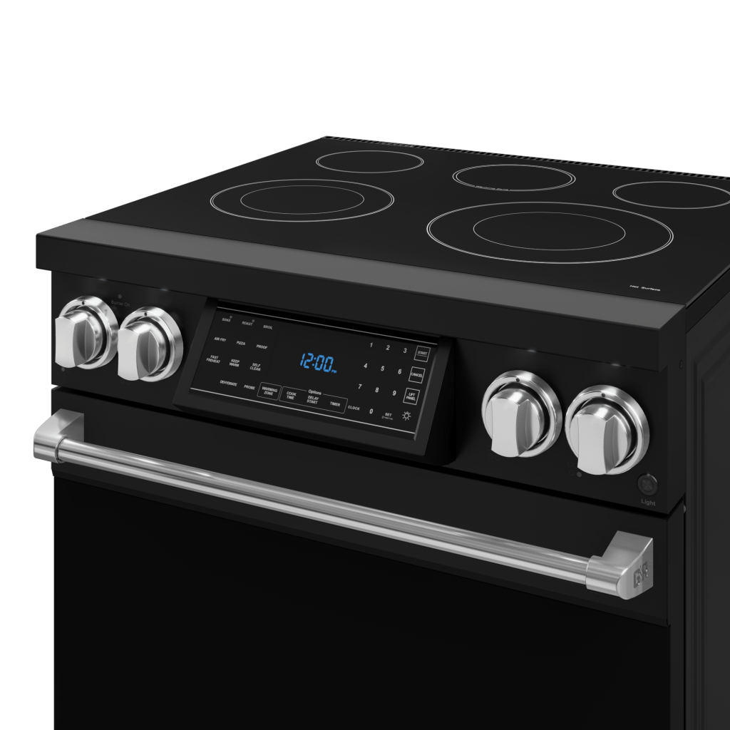 Thor Kitchen RSE30BSS 30 Inch Professional Electric Range With Tilt Panel Touch Control In Black/Stainless Steel Gordon Ramsay Series - Rse30B-Ss