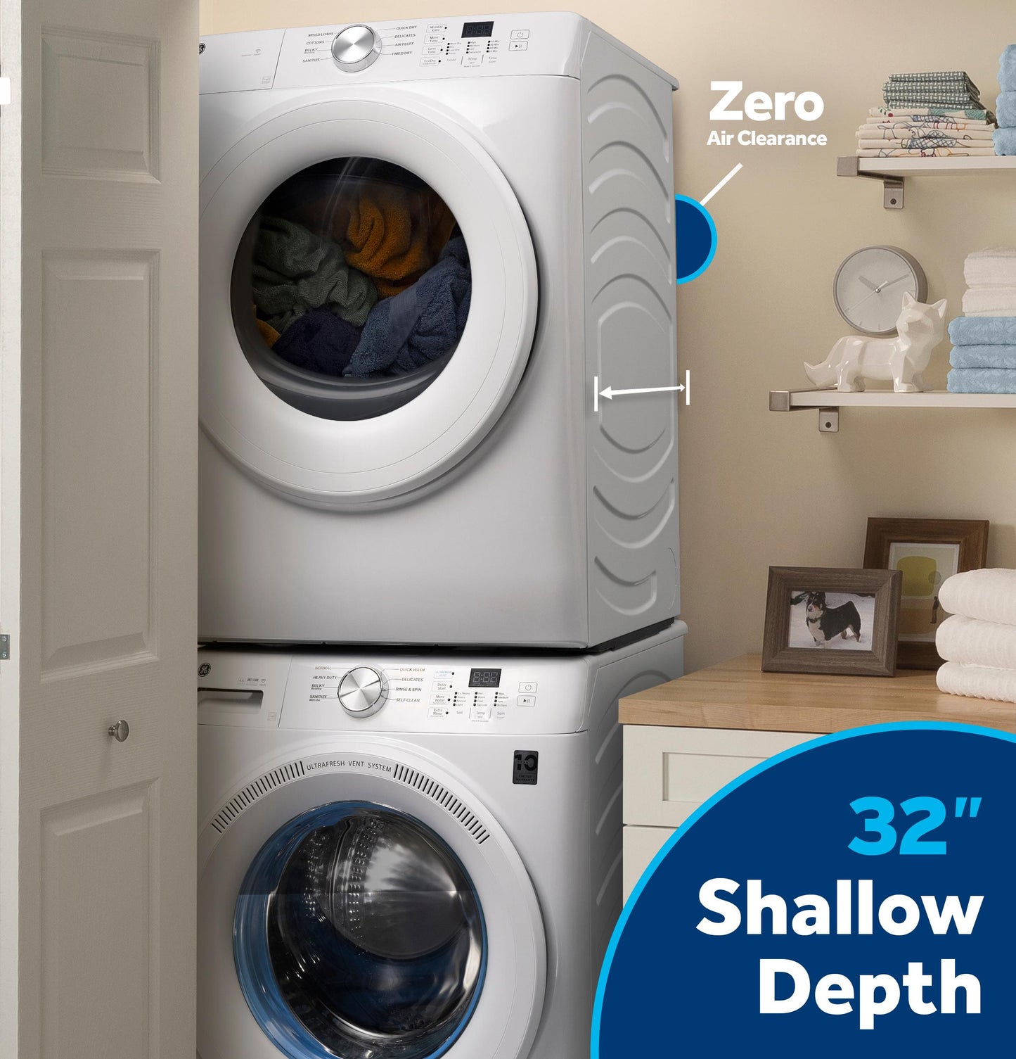 Ge Appliances GFW350SSYWW Ge® Energy Star® 4.6 Cu. Ft. Capacity Smart Front Load Washer With Ultrafresh Vent System With Odorblock&#8482;