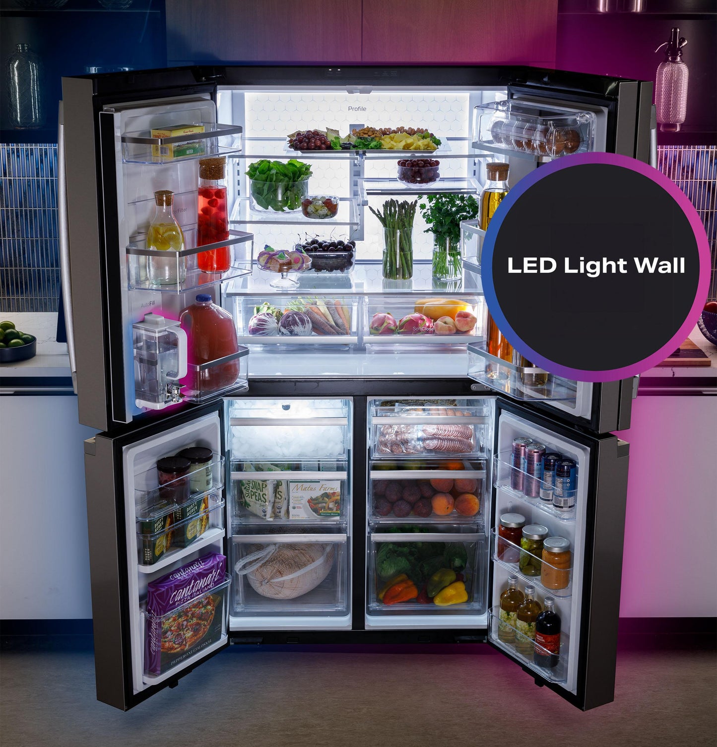 Ge Appliances PAE28BYTFS Ge Profile&#8482; Energy Star® 28.3 Cu. Ft. Quad-Door Refrigerator With Dual-Dispense Autofill Pitcher