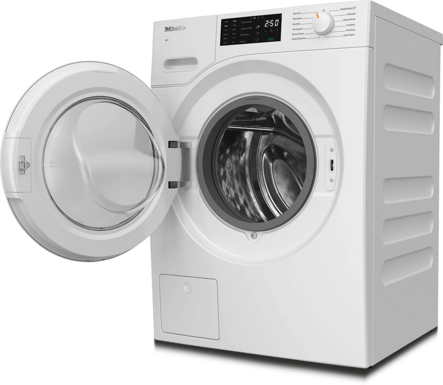 Miele WWD160WCS Wwd160 Wcs Lotus White - W1 Front-Loading Washing Machine: 8 Kg 1600 Rpm Pre-Ironing Miele@Home Capdosing Honeycomb Drum