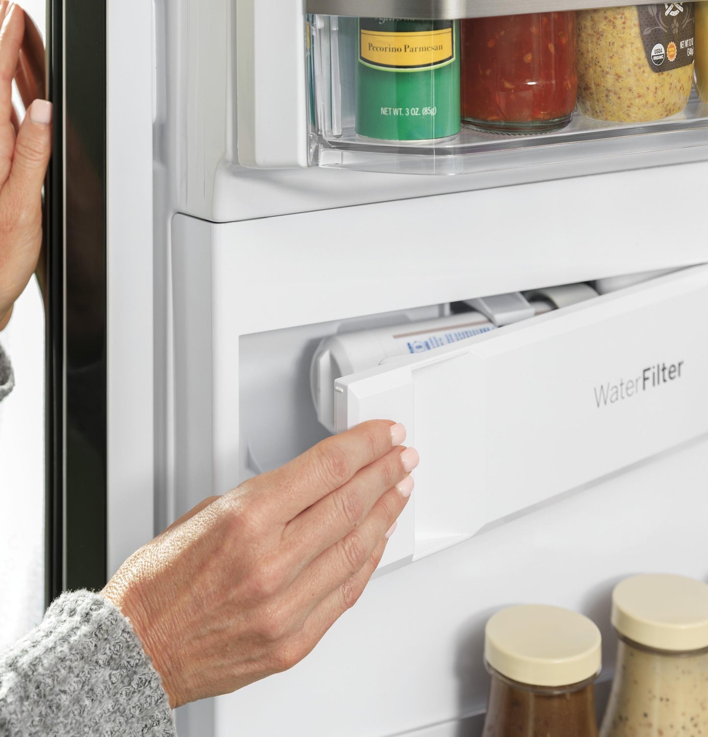 Ge Appliances PXD22BYPFS Ge Profile&#8482; 22.4 Cu. Ft. Smart Counter-Depth Fingerprint Resistant 4-Door French-Door Refrigerator With Door In Door
