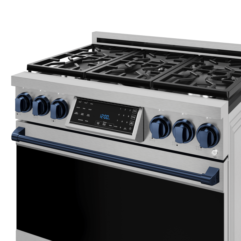 Thor Kitchen RSG36LPBLU 36 Inch Professional Lp Range With Tilt Panel Touch Control In Stainless Steel/Blue Gordon Ramsay Series - Rsg36Lp-Blu