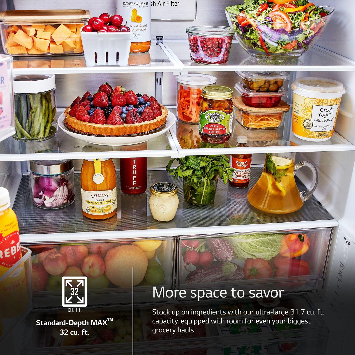 Lg LRFLS3216S 32 Cu. Ft. Smart Standard-Depth Max&#8482; French Door Refrigerator