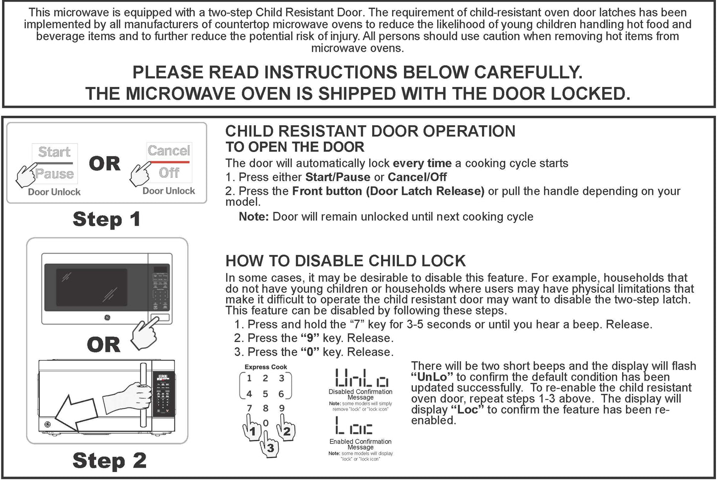 Ge Appliances GCSH22U1WSS Ge® 2.2 Cu. Ft. Capacity Countertop Microwave Oven