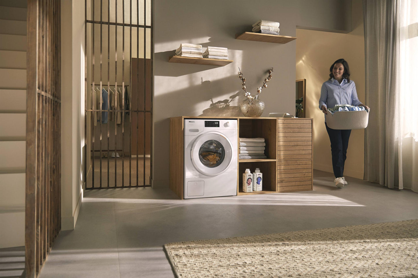 Miele WXD160WCS Wxd160 Wcs Lotus White - W1 Front-Loading Washing Machine: 8 Kg 1600 Rpm Pre-Ironing Miele@Home Capdosing Honeycomb Drum