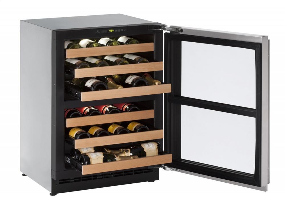 U-Line U2224ZWCS00A 24" Wine Captain ® Model Stainless Frame Right-Hand Hinge
