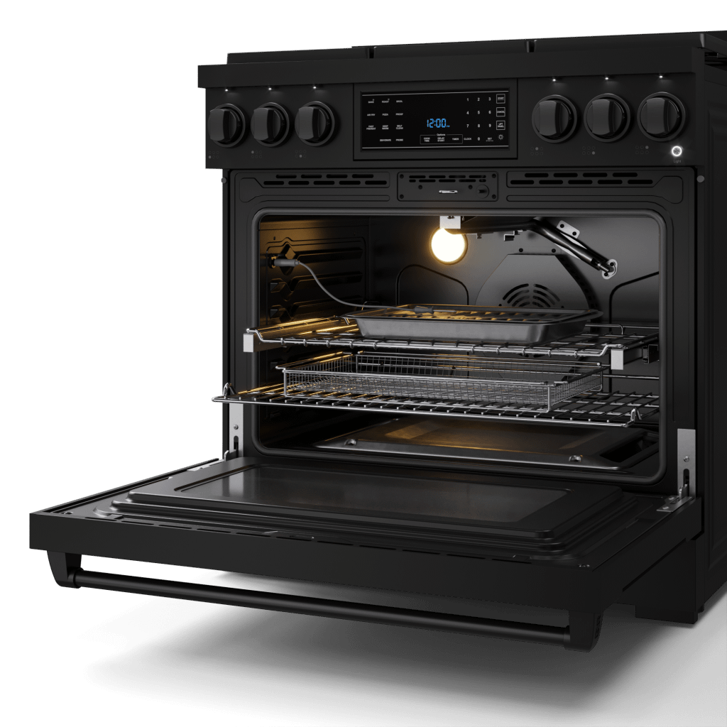 Thor Kitchen RSG36BLP 36 Inch Professional Lp Range With Tilt Panel Touch Control In Black Gordon Ramsay Series - Rsg36Blp