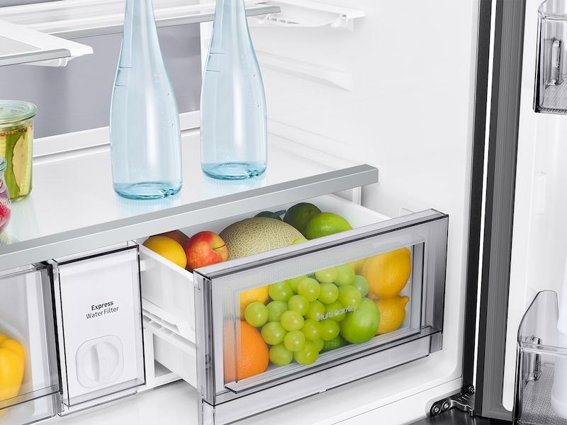 Samsung RM80F23VMR Bespoke 23 Cu. Ft. Counter Depth 4-Door French Door Refrigerator With Ai Hybrid Cooling & Beverage Center&#8482; In Stainless Steel