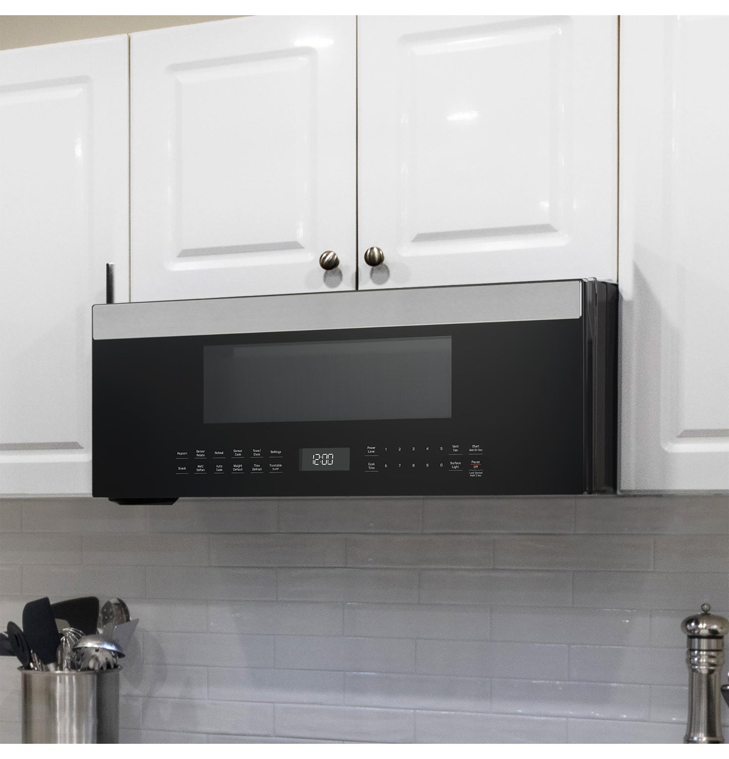 Cafe UVM9125STSS 1.2 Cu. Ft. Over-The-Range Low Profile Sensor Microwave Oven