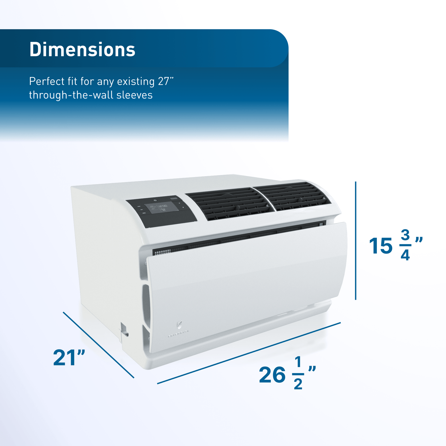 Friedrich WCVT10B30A Friedrich Wallmaster Inverter 10,000 Btu 230V Smart Through-The-Wall Air Conditioner - Cool Only