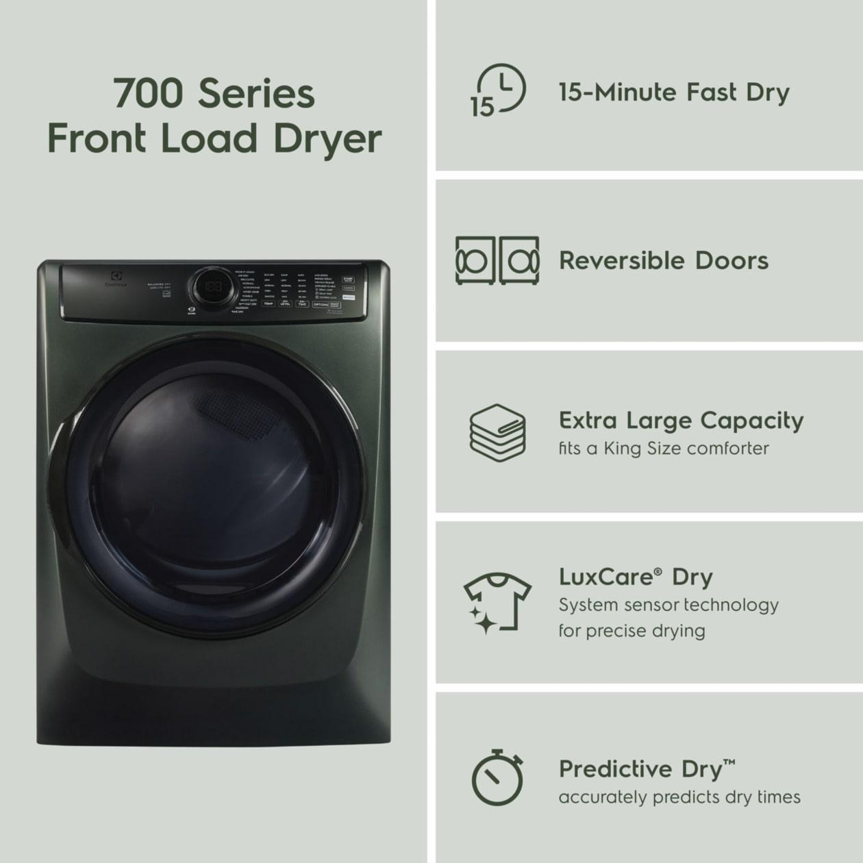 Electrolux ELFG7738AA Electrolux Front Load Perfect Steam&#8482; Gas Dryer With Luxcare® Dry And Instant Refresh - 8.0 Cu. Ft.