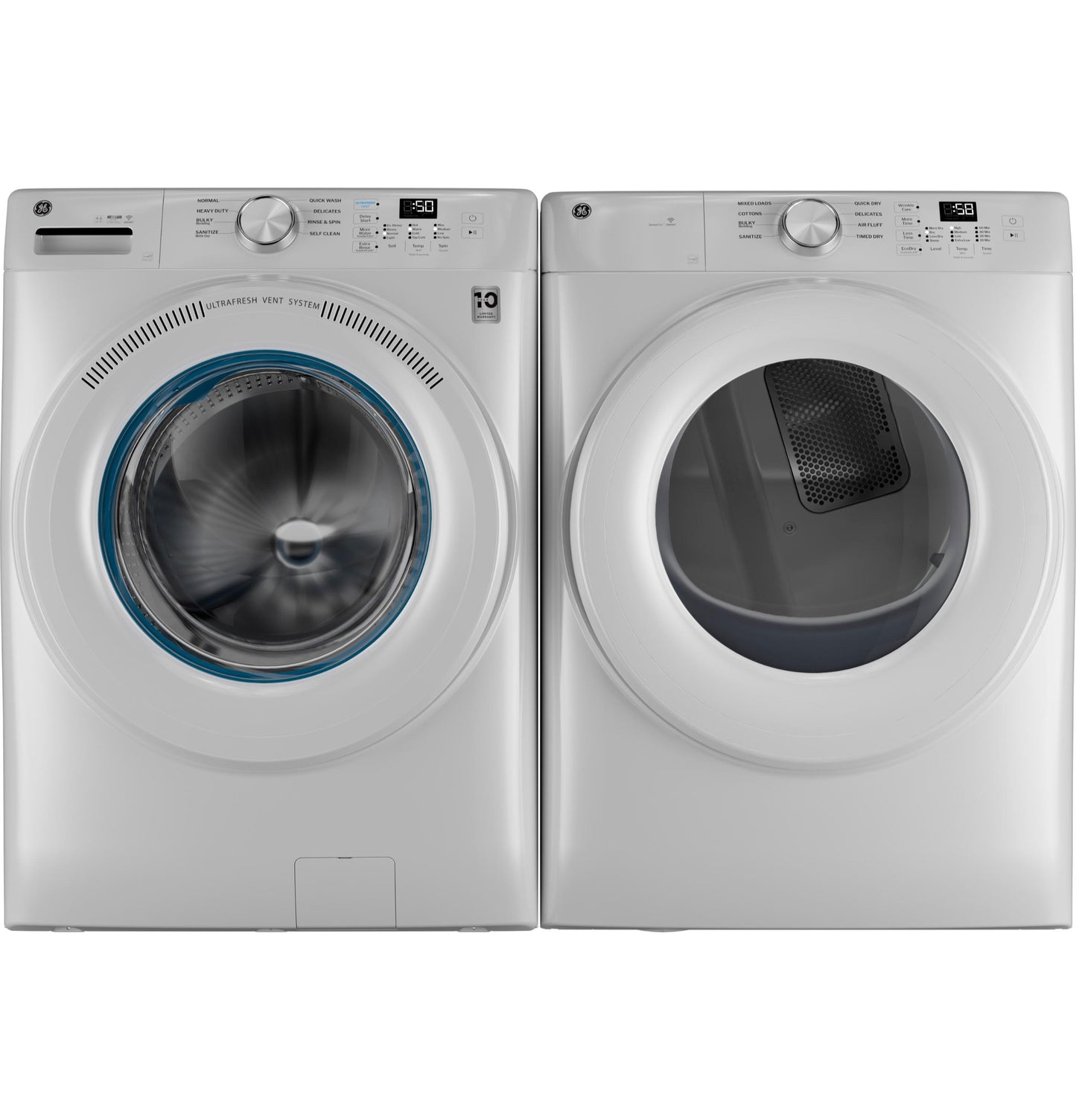 Ge Appliances GFD35GSSYWW Ge® Energy Star® 7.8 Cu. Ft. Capacity Smart Front Load Gas Dryer