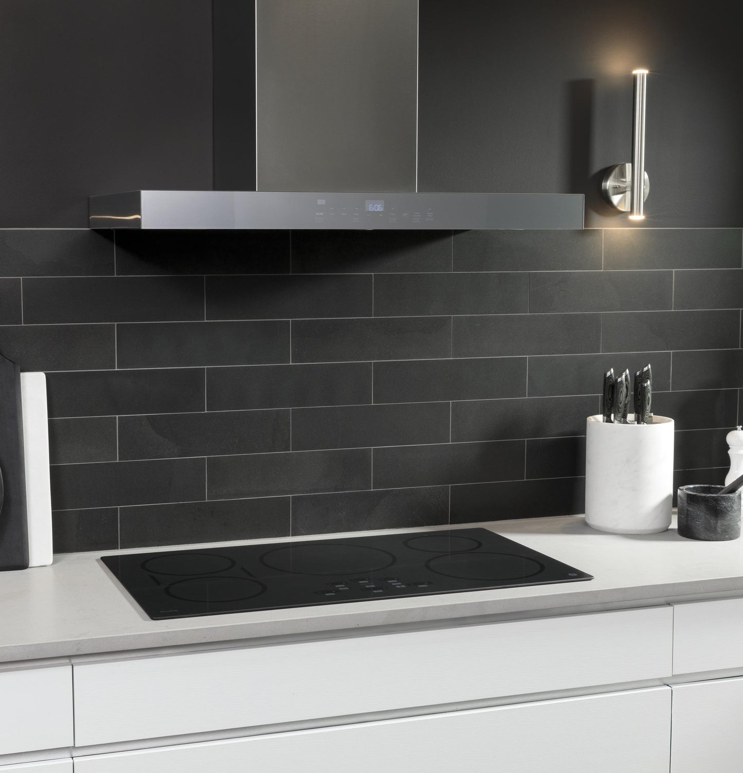 Cafe UVW9361SLSS 36" Smart Designer Wall Mount Hood W/ Perimeter Venting