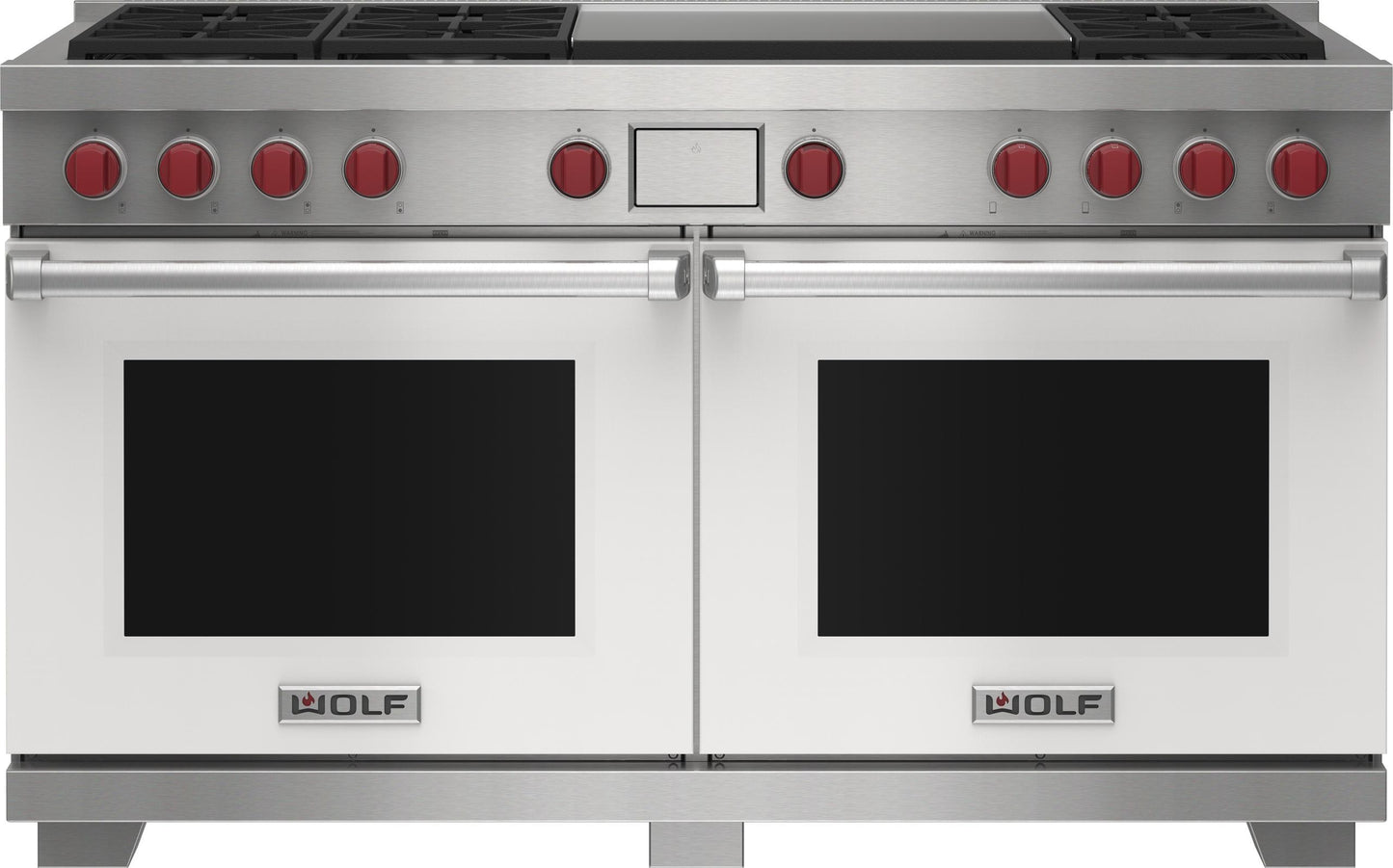 Wolf DF60650DGBKPLP 60" Dual Fuel Range - 6 Burners And Infrared Dual Griddle