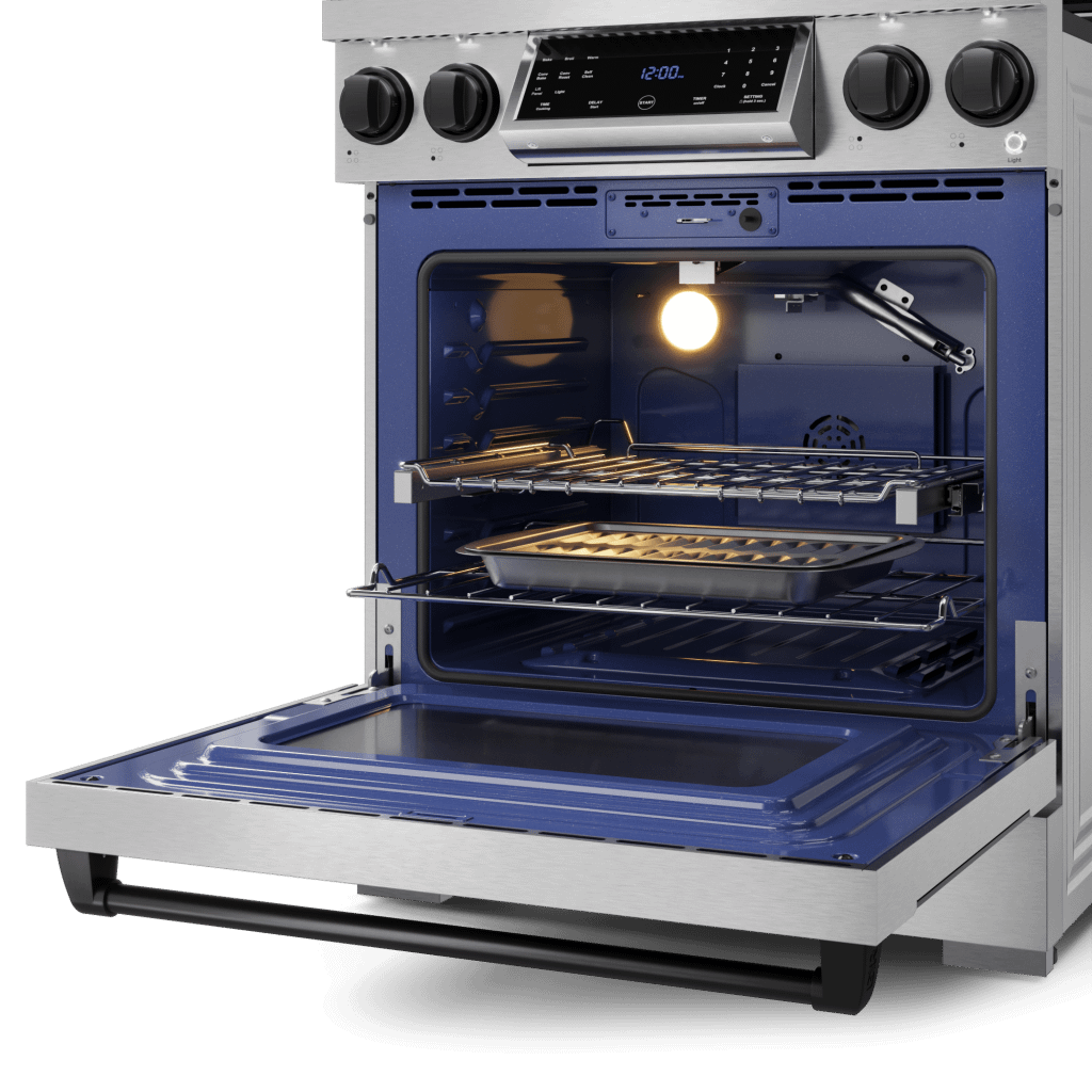 Thor Kitchen RSG30LPBLK 30 Inch Professional Lp Range With Tilt Panel Touch Control In Stainless Steel/Black Gordon Ramsay Series - Rsg30Lp-Blk