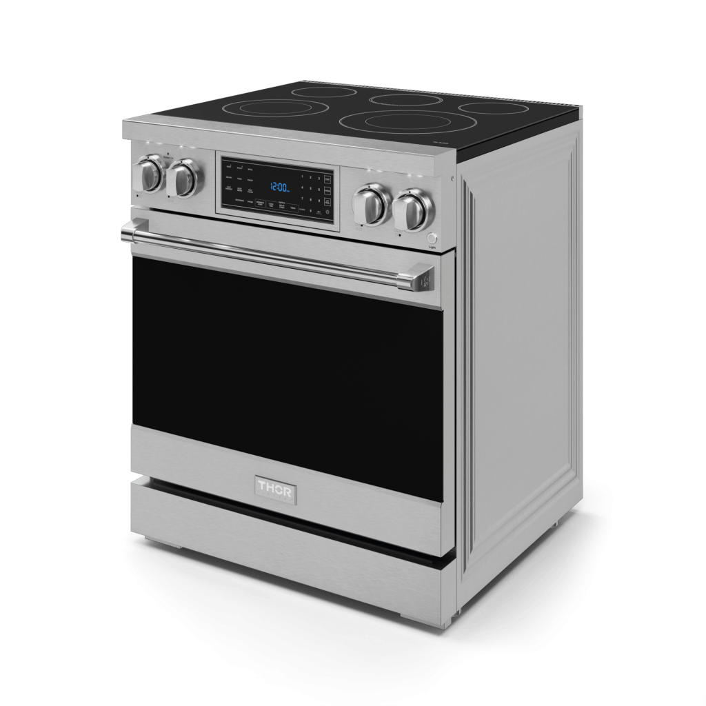 Thor Kitchen RSE30 30 Inch Professional Electric Range With Tilt Panel Touch Control In Stainless Steel Gordon Ramsay Series - Rse30