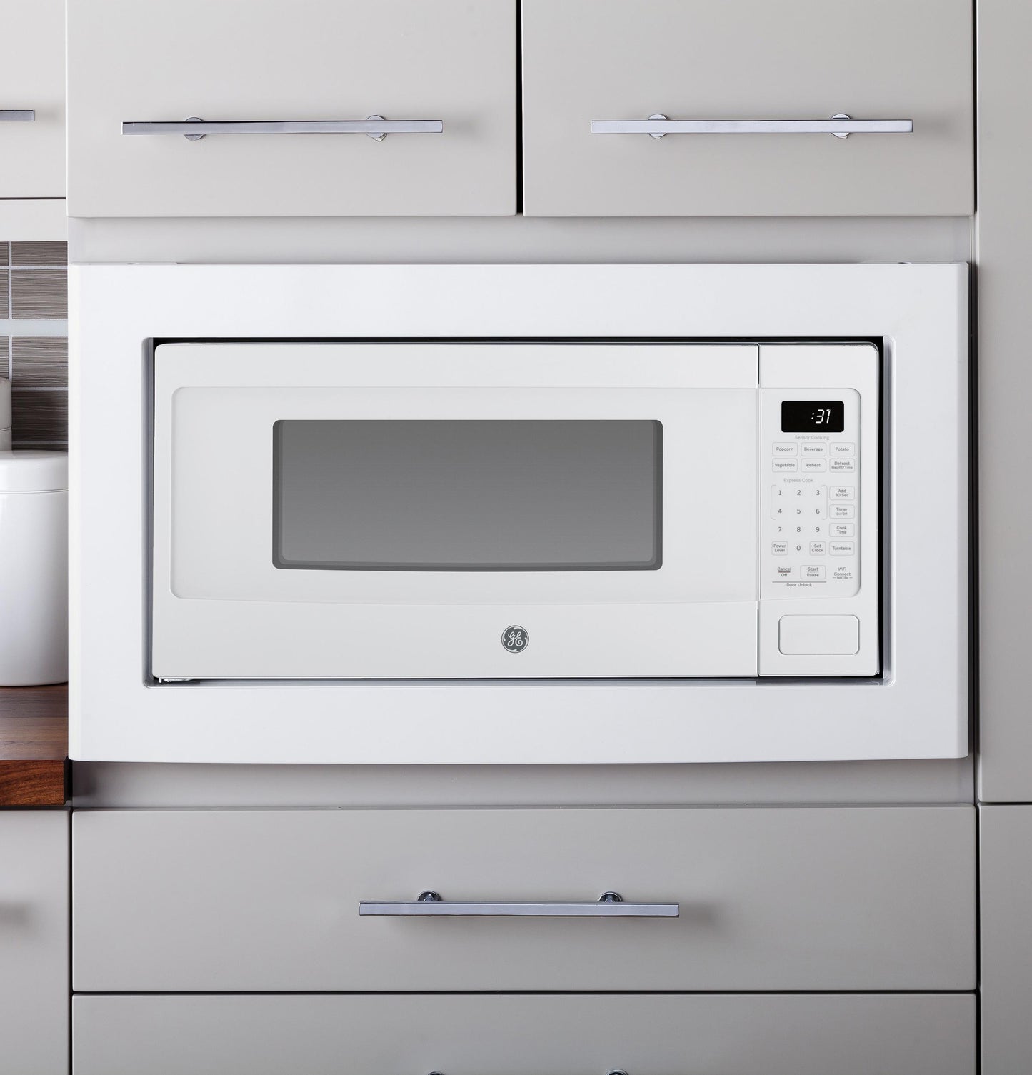 Ge Appliances PCHK11S1WWW Ge Profile&#8482; 1.1 Cu. Ft. Countertop Microwave Oven