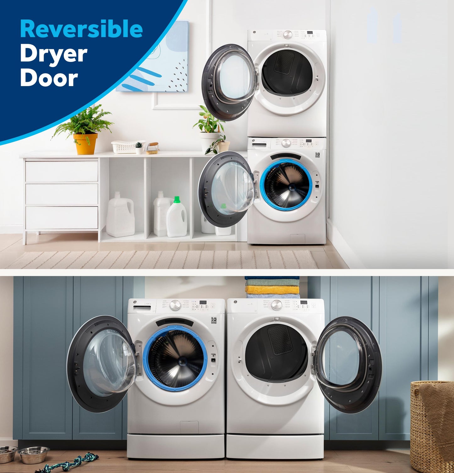 Ge Appliances GFD35GSSYWW Ge® Energy Star® 7.8 Cu. Ft. Capacity Smart Front Load Gas Dryer