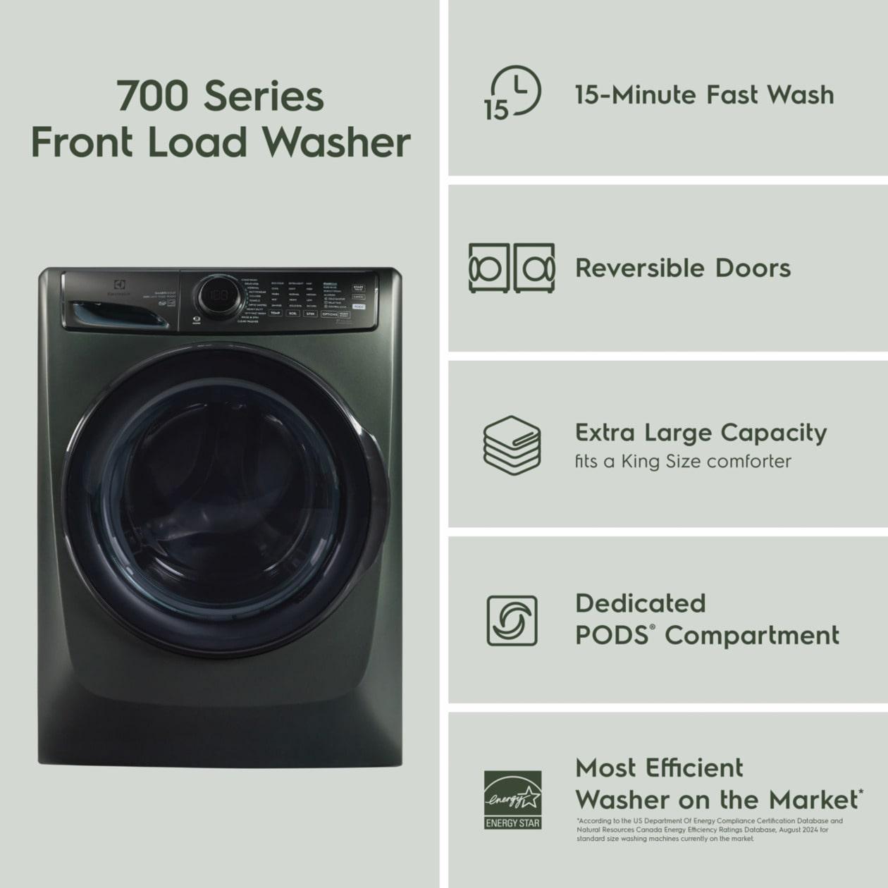 Electrolux ELFW7738AA Electrolux Front Load Perfect Steam&#8482; Washer With Luxcare® Plus Wash And Smartboost® - 4.5 Cu. Ft.
