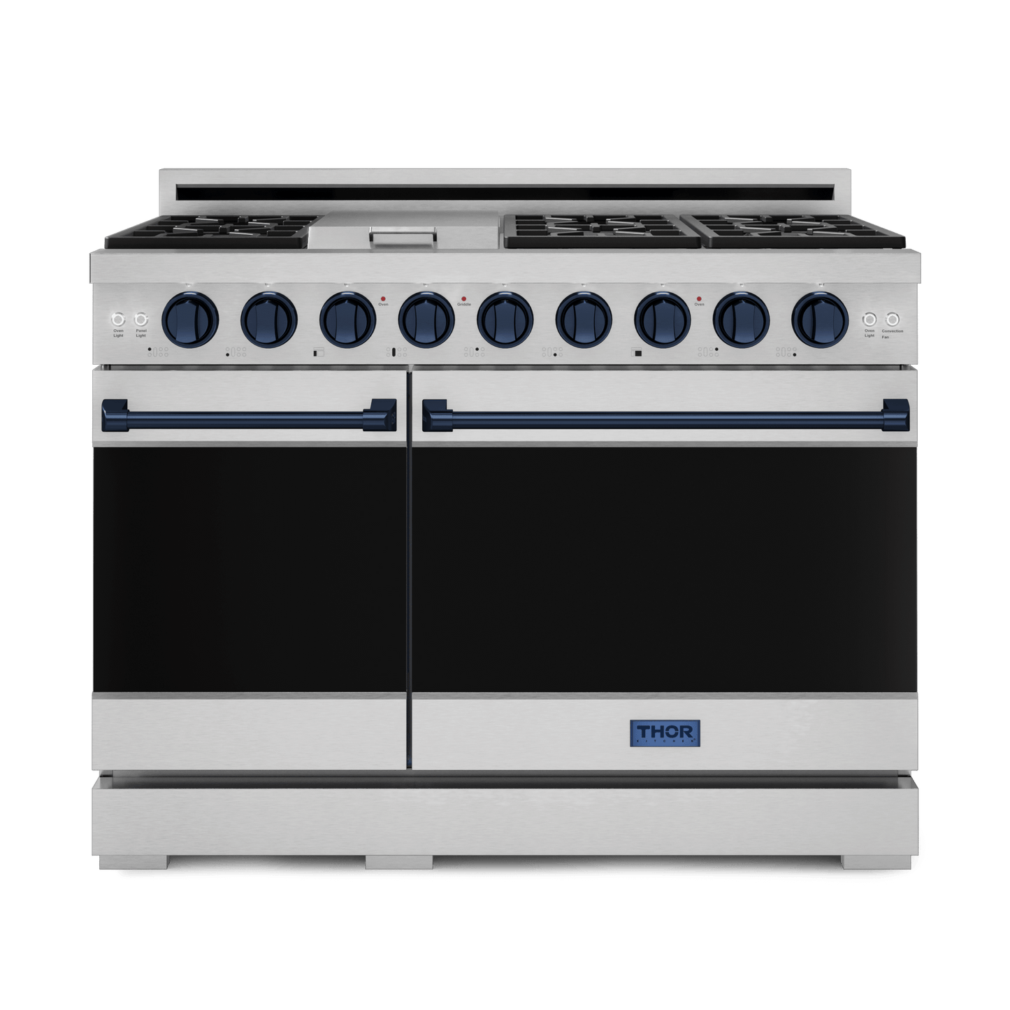 Thor Kitchen RSG48ELPBLU 48 Inch Professional Lp Range With Pro-Style Knobs In Stainless Steel/Blue Gordon Ramsay Series - Rsg48Elp-Blu