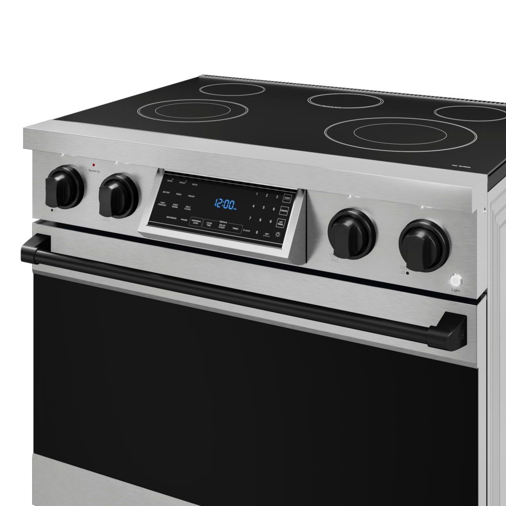Thor Kitchen RSE36BLK 36 Inch Professional Electric Range With Tilt Panel Touch Control In Stainless Steel/Black Gordon Ramsay Series - Rse36-Blk