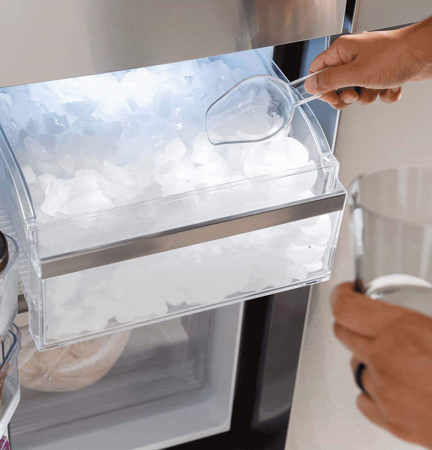 Ge Appliances PAE28BYTFS Ge Profile&#8482; Energy Star® 28.3 Cu. Ft. Quad-Door Refrigerator With Dual-Dispense Autofill Pitcher