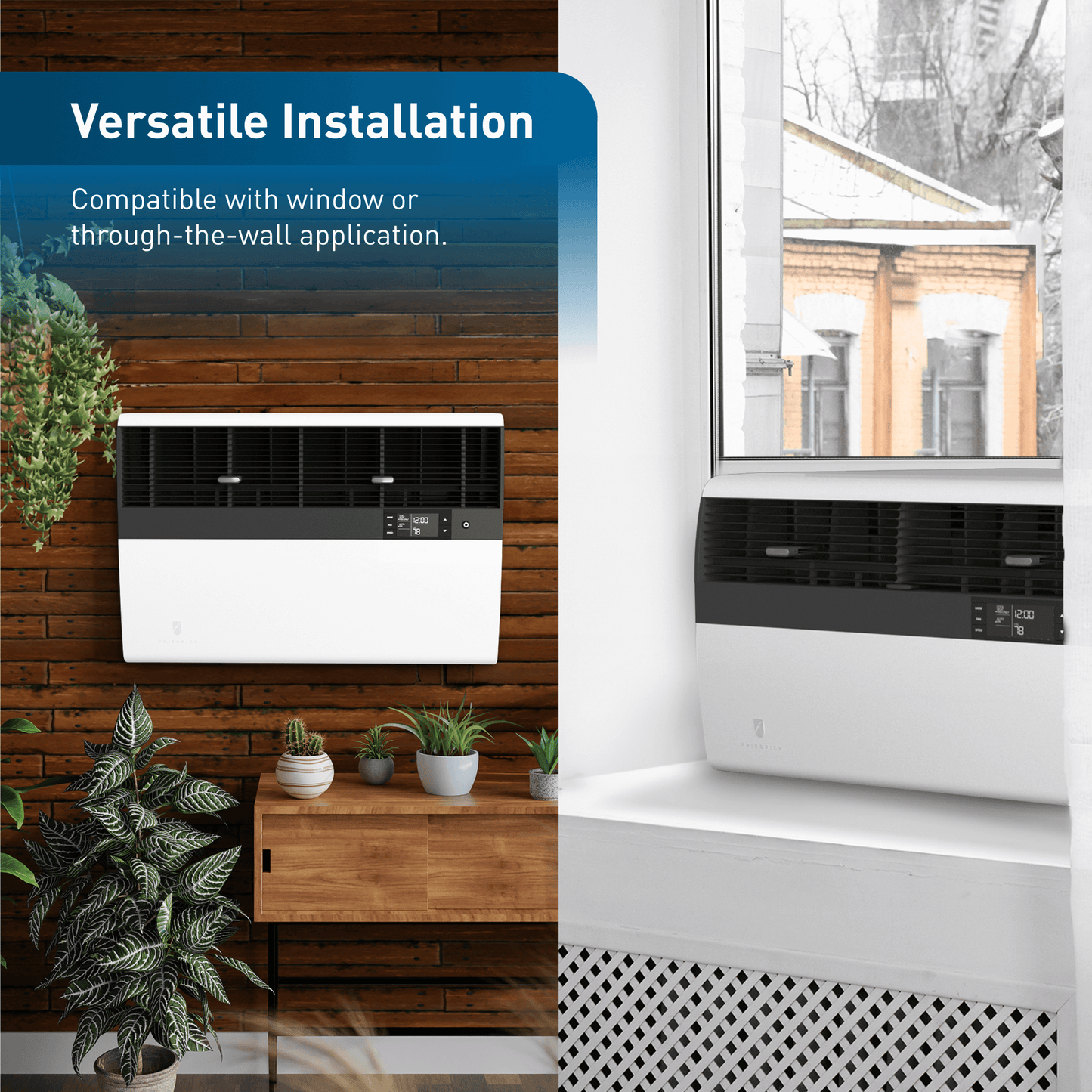 Friedrich KEVS16B33A Friedrich K Hl Inverter 16,000 Btu 230V Smart Window/Wall Air Conditioner With Electric Heat