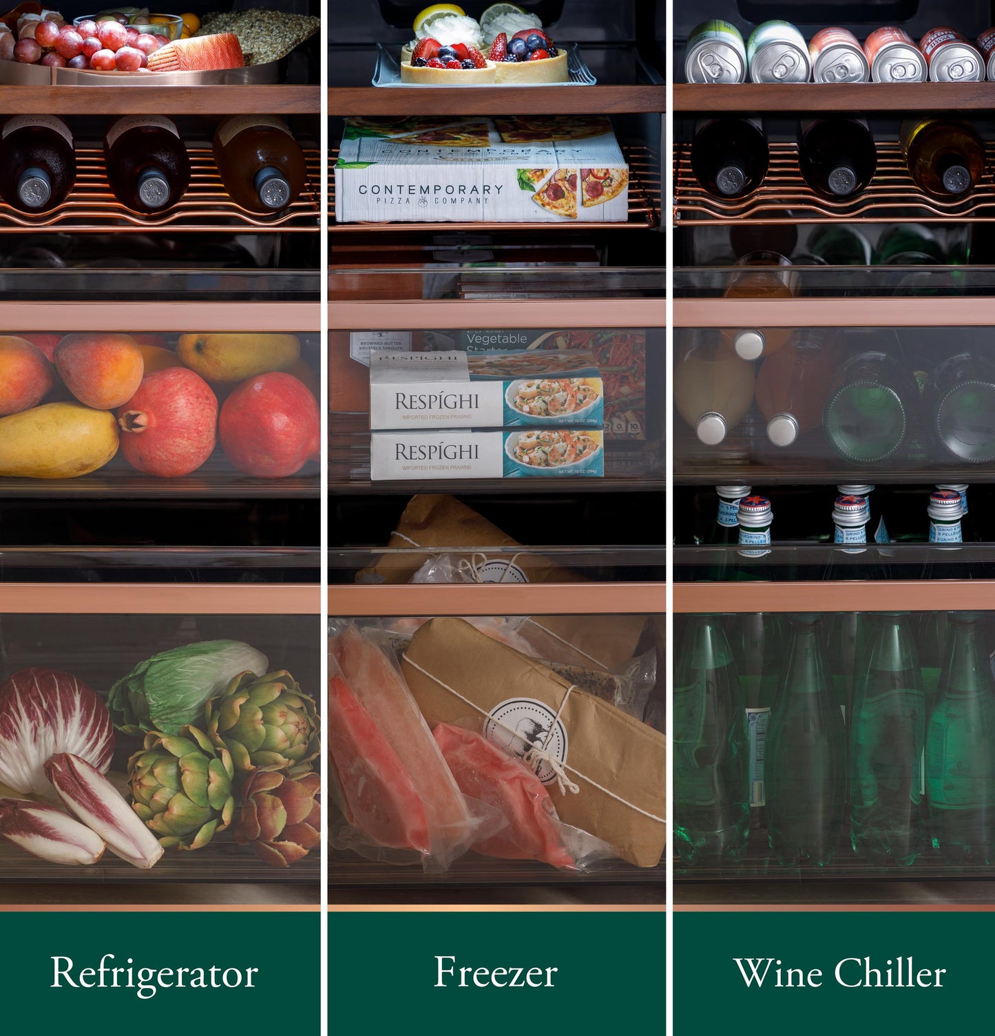 Cafe CHE23DM5WS5 Café&#8482; Energy Star® 22.9 Cu. Ft. Smart Counter-Depth Quad-Door Refrigerator In Platinum Glass With Dual-Dispense Autofill Pitcher