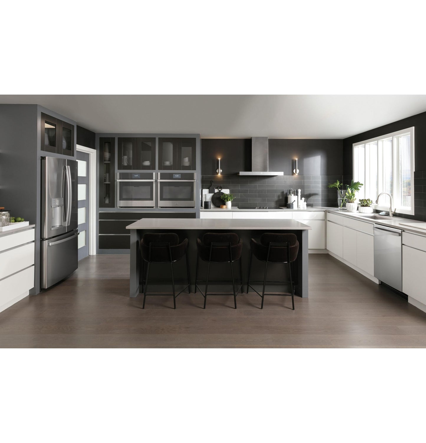 Cafe UVW9361SLSS 36" Smart Designer Wall Mount Hood W/ Perimeter Venting