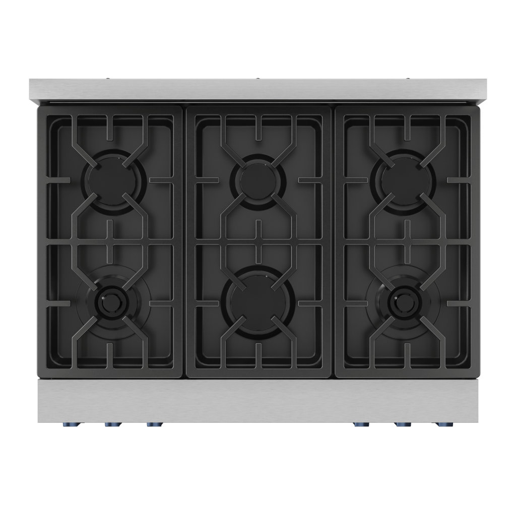 Thor Kitchen RSG36LPBLU 36 Inch Professional Lp Range With Tilt Panel Touch Control In Stainless Steel/Blue Gordon Ramsay Series - Rsg36Lp-Blu