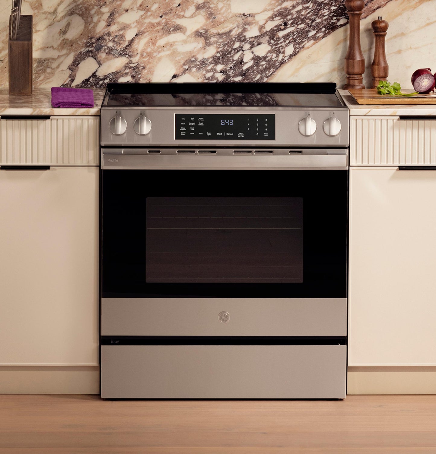 Ge Appliances PHS700AYFS Ge Profile&#8482; Energy Star® 30" Smart Slide-In Induction And Convection Range With No Preheat Air Fry And Easywash&#8482; Oven Tray