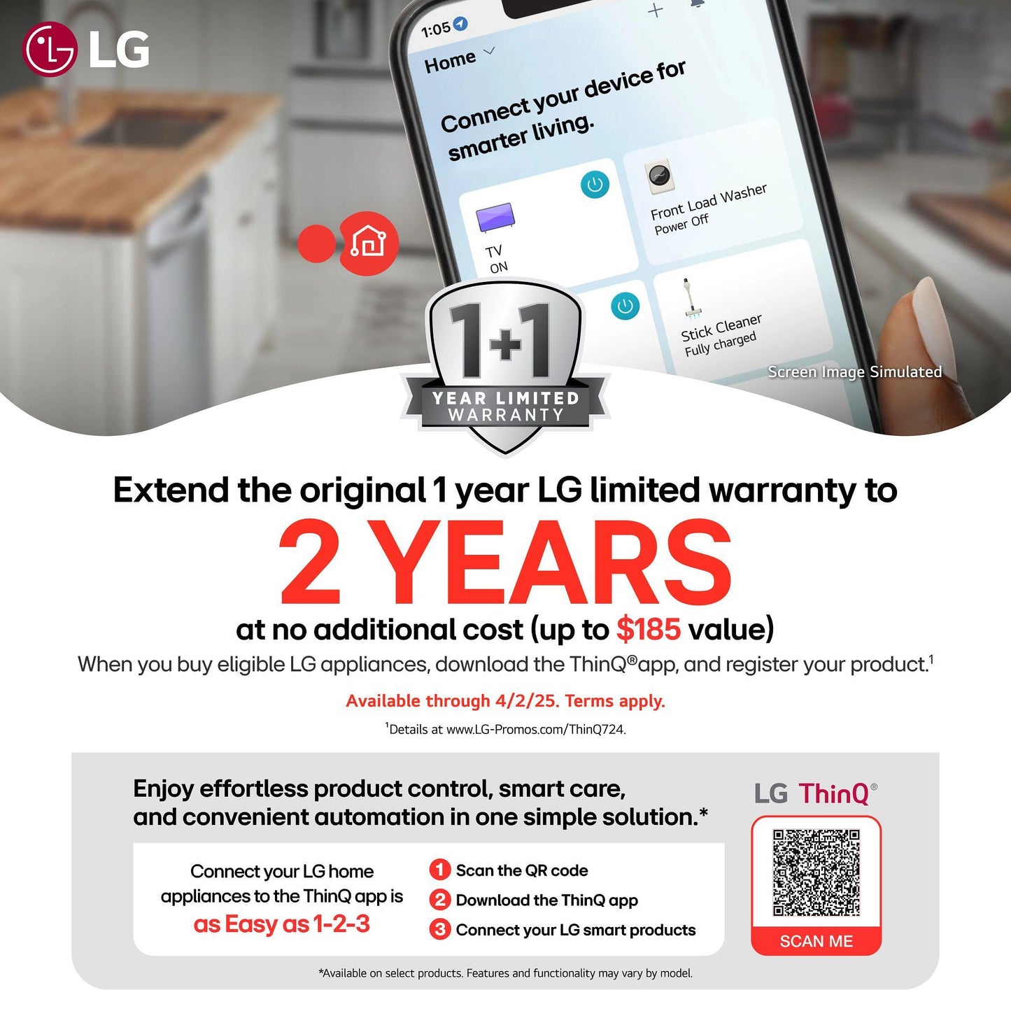 Lg LF25S6560S 25 Cu. Ft. Smart Standard-Depth Max&#8482; French Door Refrigerator With Instaview® Door-In-Door® And Craft Ice&#8482;