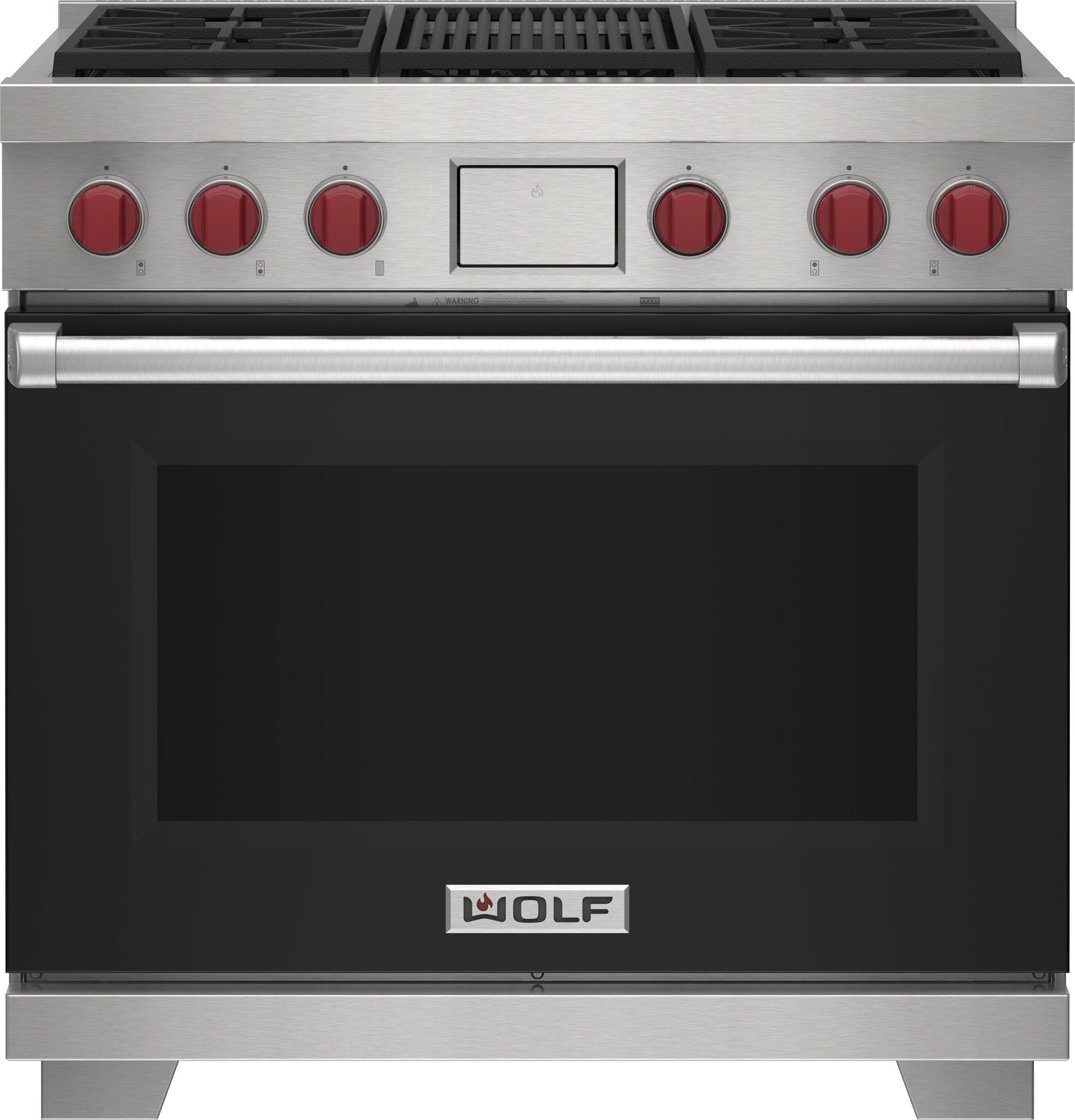 Wolf DF36450CWHP 36" Dual Fuel Range - 4 Burners And Infrared Charbroiler