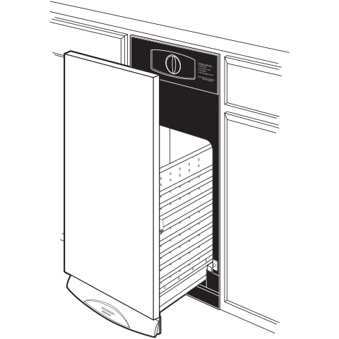 Cafe UCG1500NBB Universal 15" Built-In Compactor