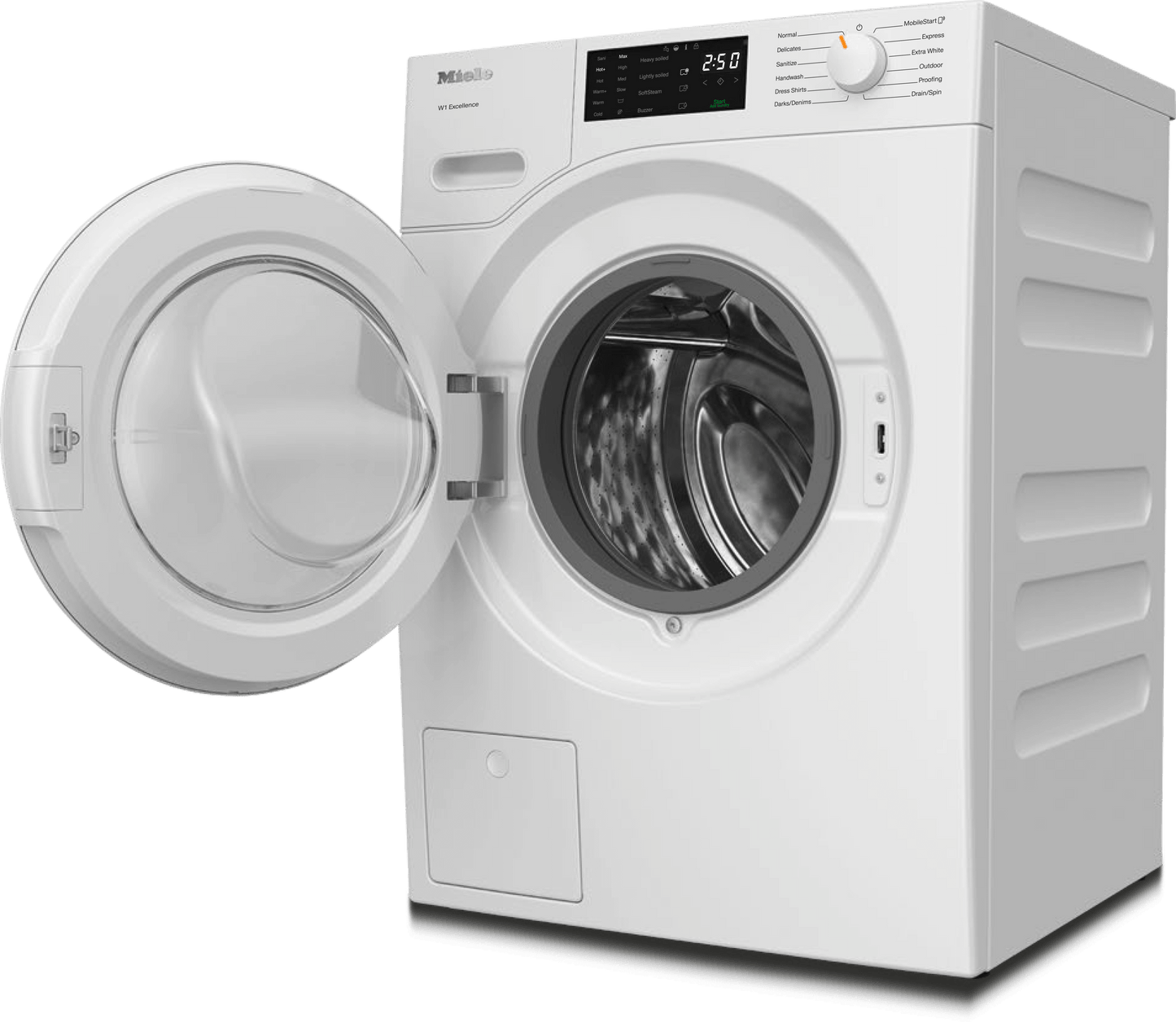 Miele WXD160WCS Wxd160 Wcs Lotus White - W1 Front-Loading Washing Machine: 8 Kg 1600 Rpm Pre-Ironing Miele@Home Capdosing Honeycomb Drum