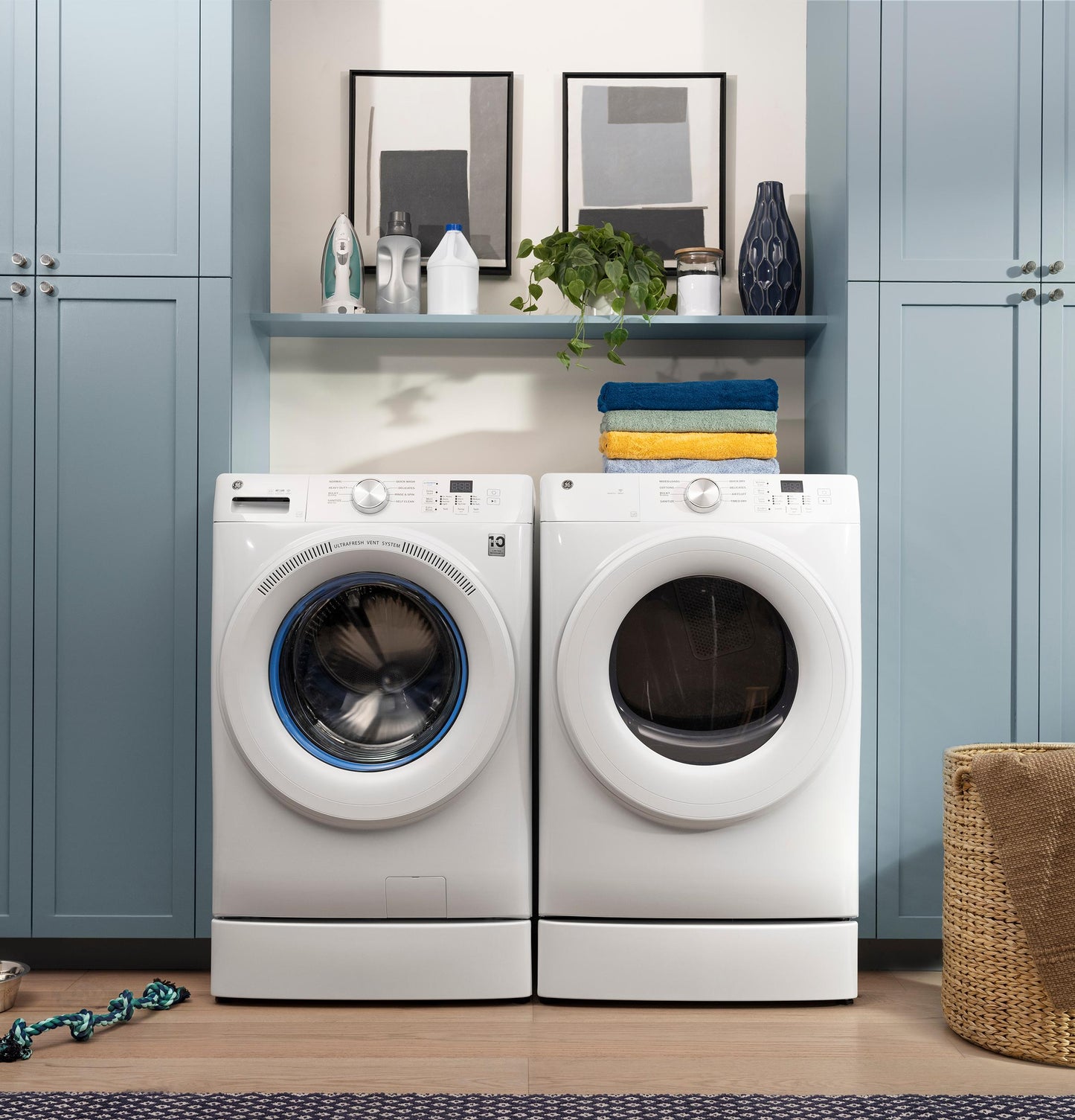 Ge Appliances GFW350SSYWW Ge® Energy Star® 4.6 Cu. Ft. Capacity Smart Front Load Washer With Ultrafresh Vent System With Odorblock&#8482;