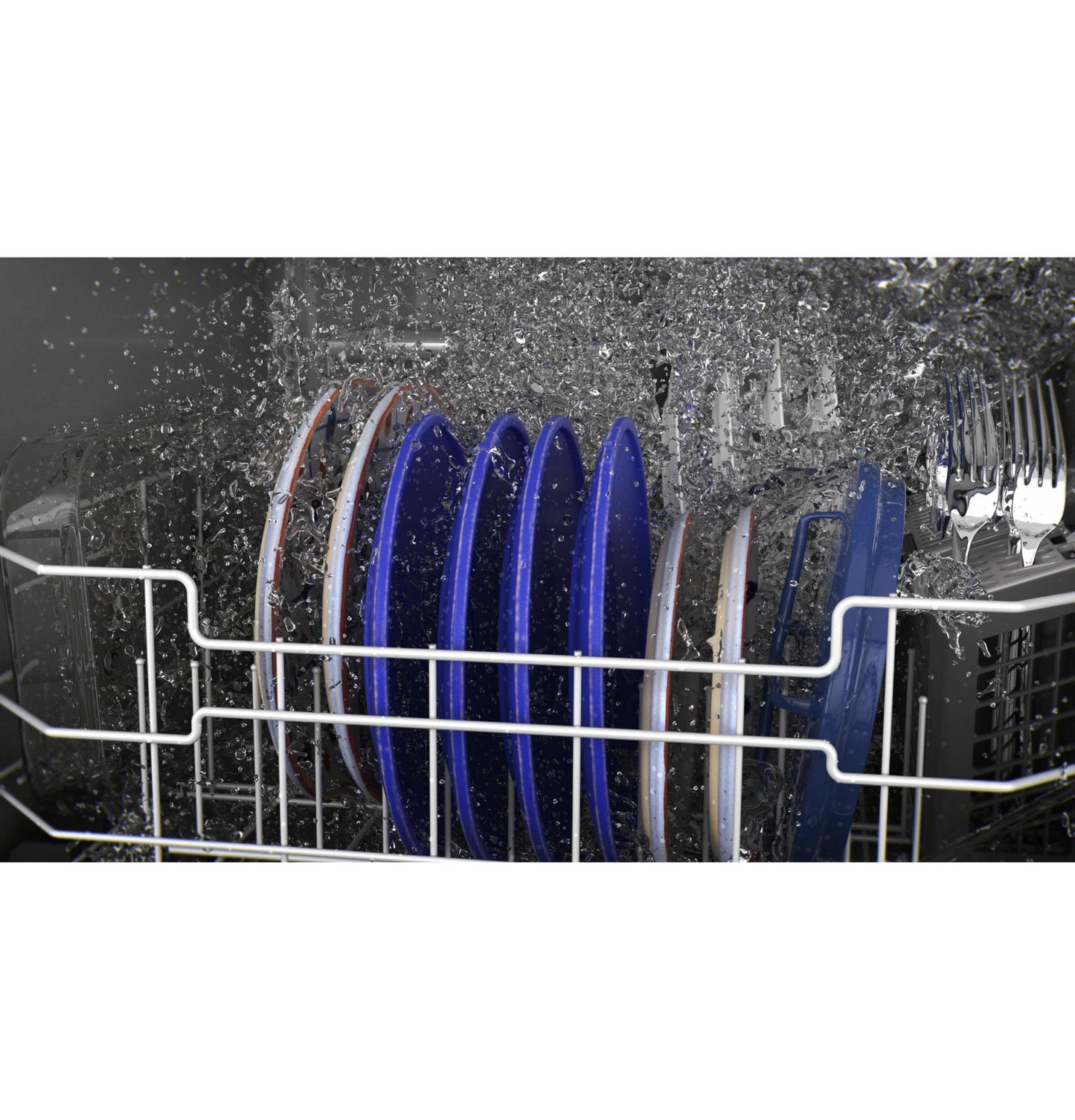 Ge Appliances GDT595HYYFS Ge® Energy Star® Top Control Hybrid Tub Dishwasher With Third Rack, Bottle Jets, Dry Boost & 50 Dba