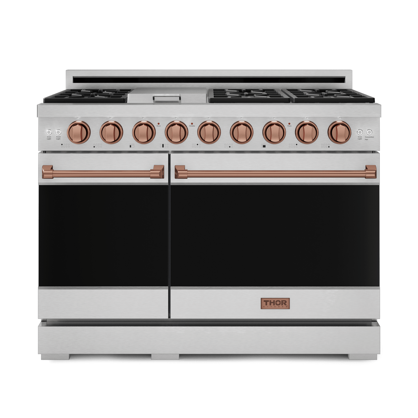 Thor Kitchen RSG48ERSG 48 Inch Professional Gas Range With Pro-Style Knobs In Stainless Steel/Rose Gold Gordon Ramsay Series - Rsg48E-Rsg