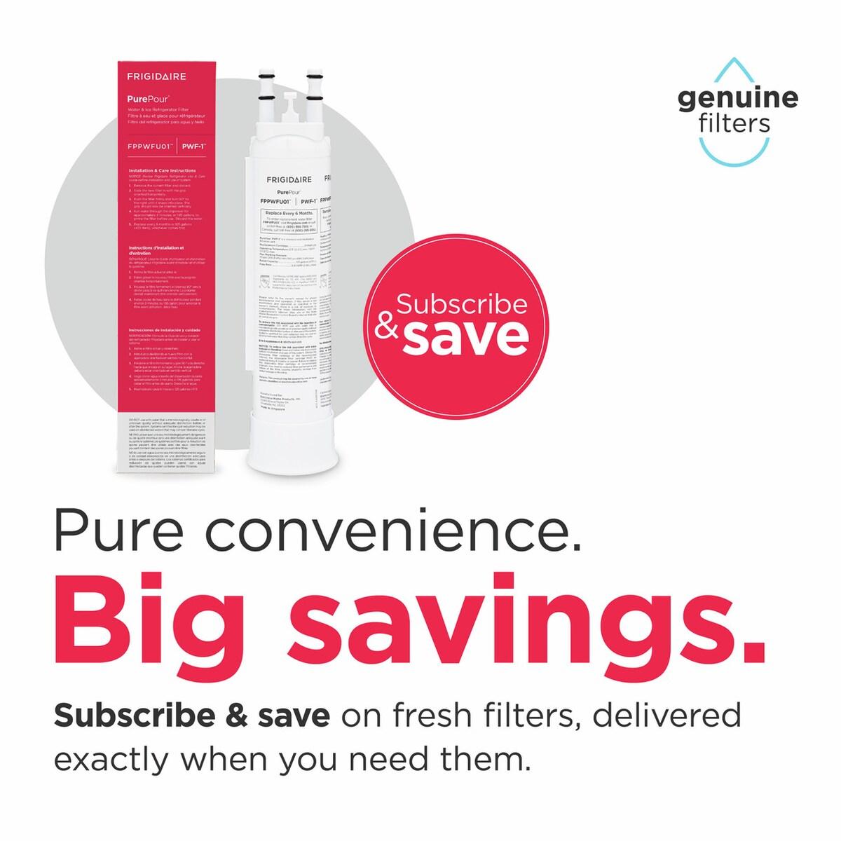Frigidaire FPPWFU01 Purepour&#8482; Water And Ice Refrigerator Filter Pwf-1&#8482;