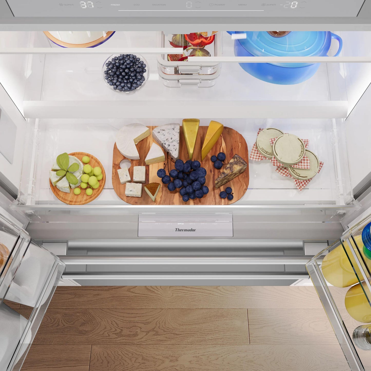 Thermador T36FL810NS Masterpiece® Freestanding French Door Bottom Mount Refrigerator 36'' Masterpiece® Stainless Steel