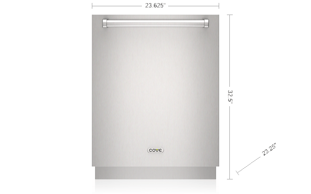 Cove DW2451WSADA 24" Ada Height Dishwasher With Water Softener - Panel Ready