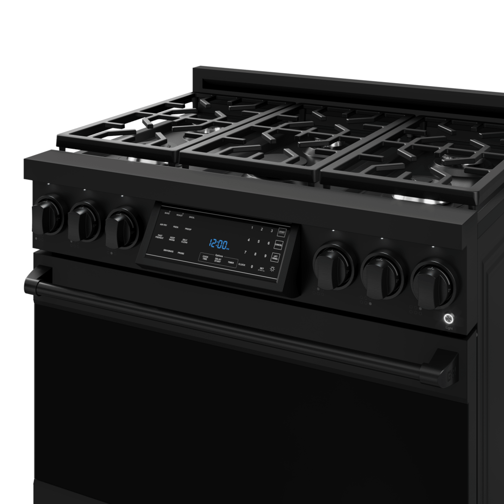 Thor Kitchen RSG36BLP 36 Inch Professional Lp Range With Tilt Panel Touch Control In Black Gordon Ramsay Series - Rsg36Blp